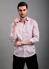 Hunt: Satin Print Shirt - Dolphin Grey